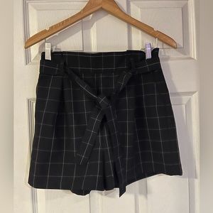 Women Checkered Dress Shorts